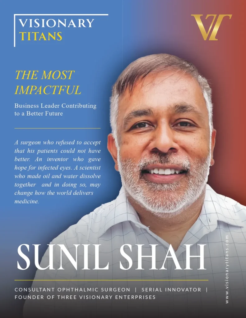 Front cover of Sunil Shah Magazine featured on Visionary Titans
